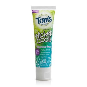 Tom’s Of Maine Wicked Cool Mild Mint Kid’s Toothpaste Fluoride Free 1