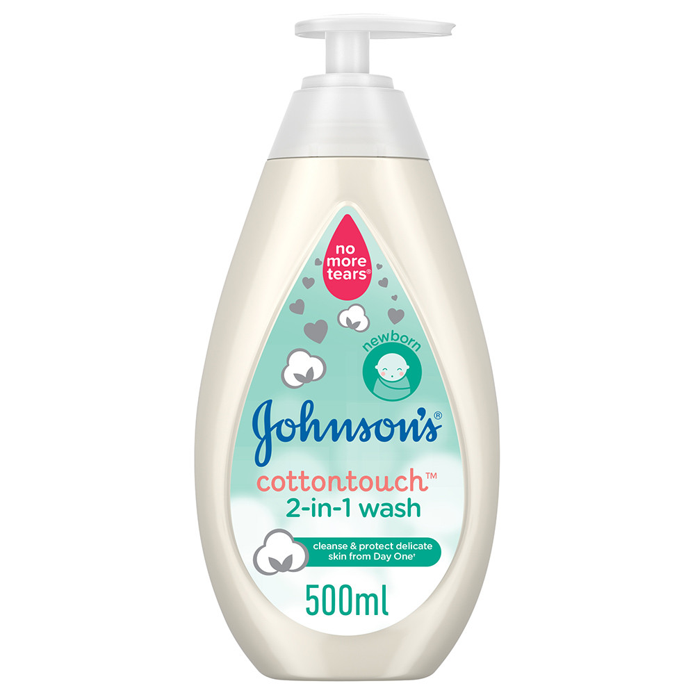 johnson's cottontouch newborn wash & shampoo